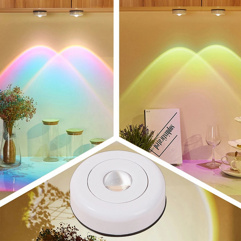 Touch Ambient Night Light Miegamojo dekoras Saulėlydžio šviestuvai Spintelė Dekoravimo lempa sieniniams šviestuvams Virtuvės spintelės apdaila Apšvietimas