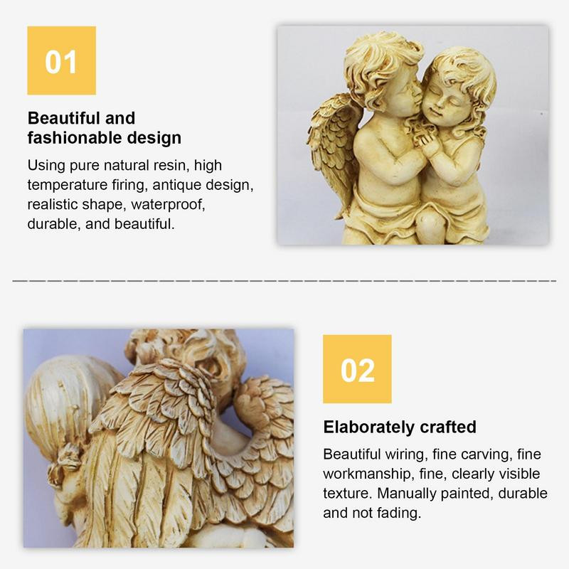 Új kerti napelemes baba angyal lámpák kültéri napelemes lámpák kültéri ösvényen Led lámpák tájképi teraszhoz, gyep udvarhoz