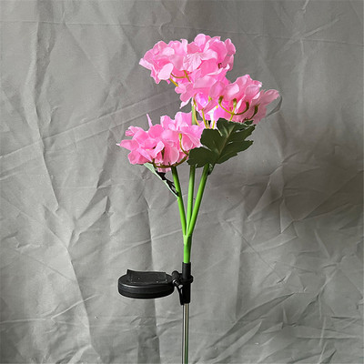 Solarna vrtna rasvjeta Vanjski realističan cvijet hortenzije Solarna svjetiljka Uređenje dvorišta Sunčeva svjetlost za stazu Uređenje dvorišta na terasi