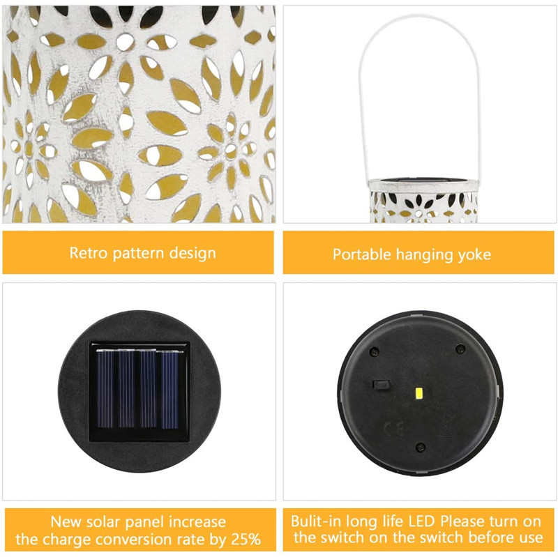 Retro sodo saulės lempa tuščiavidurė klevo lapo šešėlinė lempa pakabinama tuščiavidurė lempa, lauko vandeniui atspari kraštovaizdžio lempa