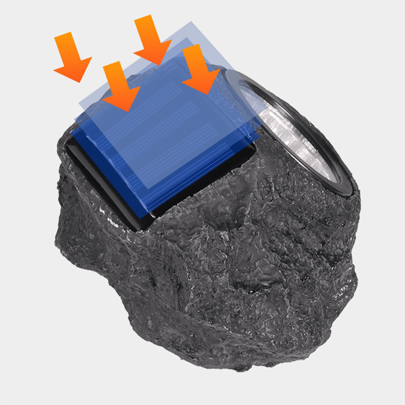 4LED-i välistingimustes kasutatavad päikeseenergia prožektorid Simulatsioon kivist päikeseenergia aiavalgustid päikeseenergia LED-valgustid välimaastiku kaunistused murulambid