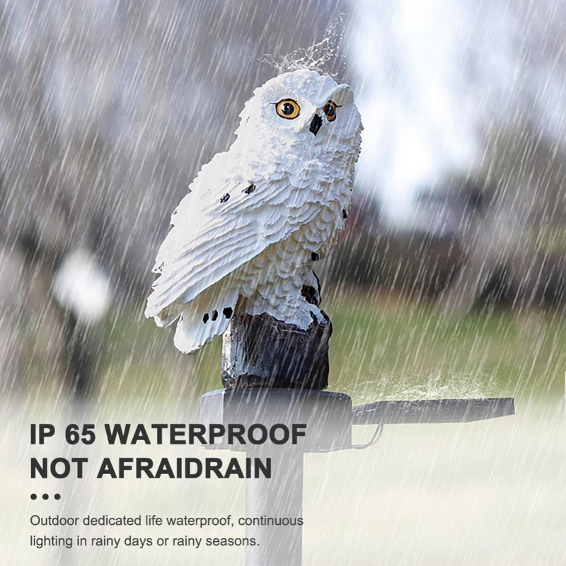 LED svjetla na solarni pogon Vrtna sova Životinja Pixie Lampe za travnjak Ukrasi Vodootporna svjetiljka Unikatna božićna svjetla Vanjske solarne svjetiljke