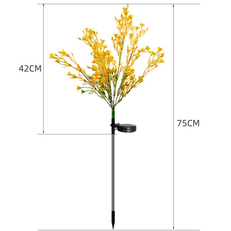 2gab Saules LED gaisma āra rapša sēklu kviešu ausu lampa mājas dārza gaismas feja saules lampa pagalma zāliena iekšpagalma pagalma dekorēšana