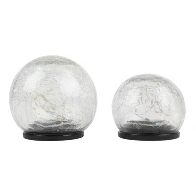 Solar Crack Mason Ground Ball āra ūdensnecaurlaidīgs balkons dārza pagalma villa ainava, gaišs āra apgaismojums dārza dekors