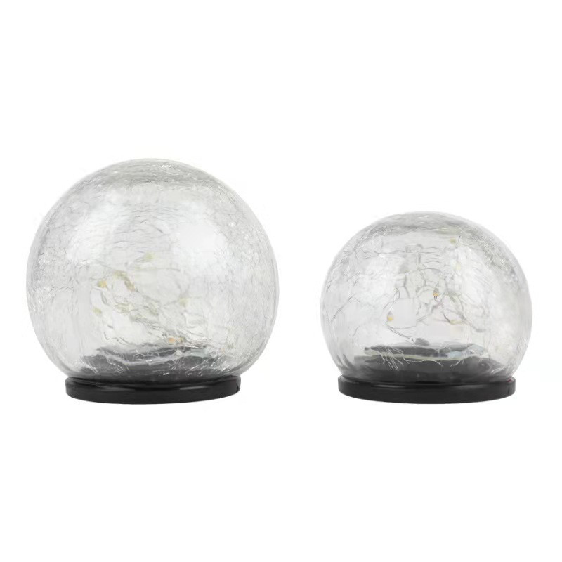 Solar Crack Mason Ground Ball āra ūdensnecaurlaidīgs balkons dārza pagalma villa ainava, gaišs āra apgaismojums dārza dekors