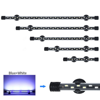 Vandeniui atsparūs akvariumo šviestuvai povandeniniai žibintai žuvų tanko apšvietimui povandeninė mėlyna/balta LED kraštovaizdžio dekoravimo lempos lemputė