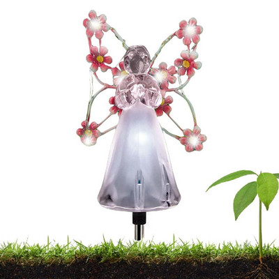 Solarna anđeoska svjetla Vanjski vrt Pejzažna svjetiljka Led svjetla Stupovi vrtna svjetla za dvorište Travnjak Staza Groblje Terasa