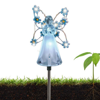 Solarna anđeoska svjetla Vanjski vrt Pejzažna svjetiljka Led svjetla Stupovi vrtna svjetla za dvorište Travnjak Staza Groblje Terasa