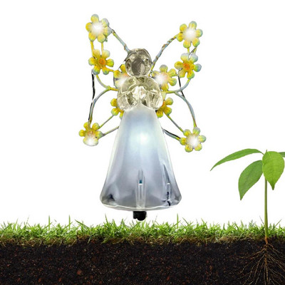 Solarna anđeoska svjetla Vanjski vrt Pejzažna svjetiljka Led svjetla Stupovi vrtna svjetla za dvorište Travnjak Staza Groblje Terasa