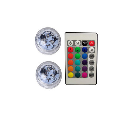 RGB panardinamos LED lemputės Mini vandeniui atsparios povandeninės nakties lempos lauko tvenkinio baseino vazos dubuo sodo Kalėdų vakarėlio dekoravimo lemputės