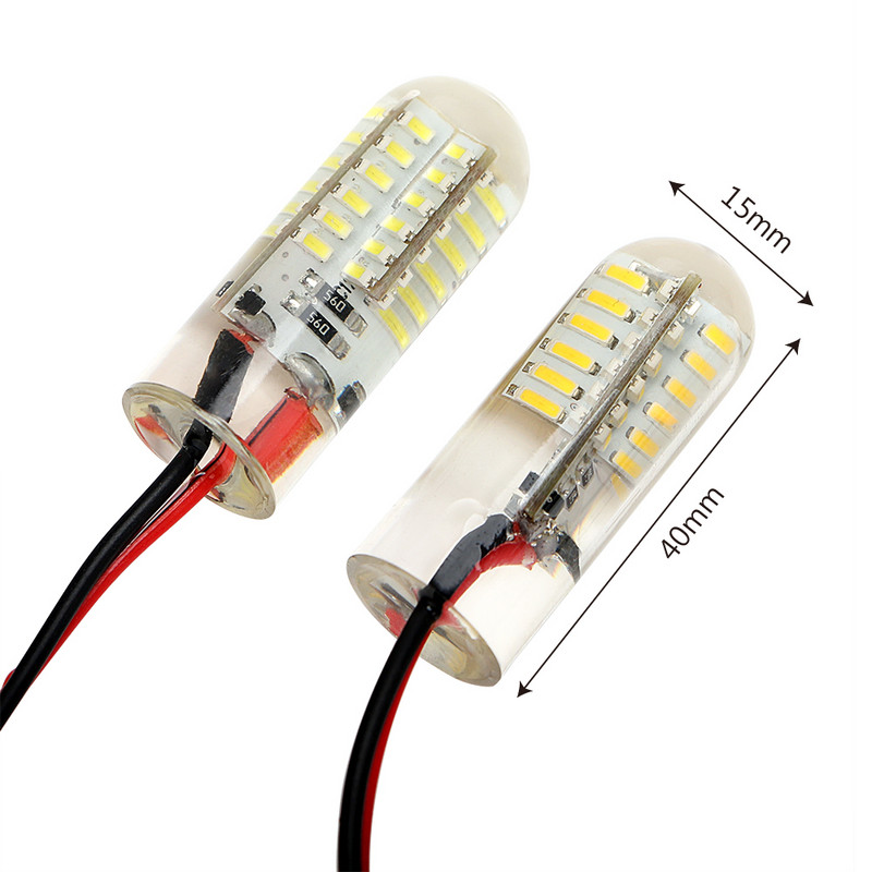 48 LED povandeniniai naktiniai žibintai traukia žuvų žvejybos šviesą Apšvietimas šaltai baltas šiltai baltas LED lempa Valtis DC 12V lempos