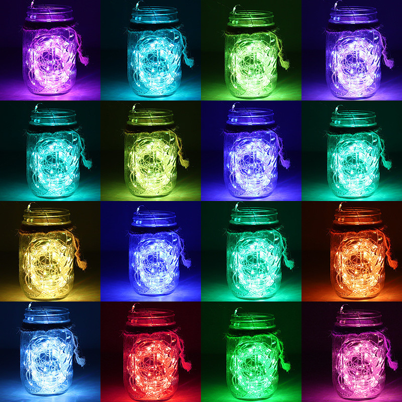 10db LED-es rézhuzalos fényfüzér karácsonyi dekoráció otthonhoz Fairy Light Garden szabadtéri esküvői ünnepi parti dekoráció