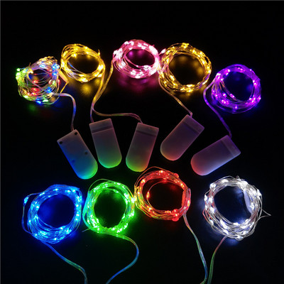 10gab 1M 2M Fairy Light LED vara stiepļu stīgas gaismas āra vītnes Ziemassvētku rotājumi mājām kāzu dārza svētku lampa