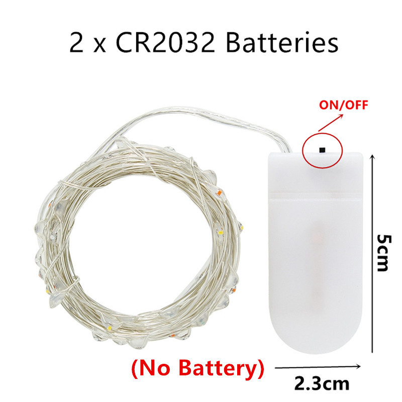 10gab 1M 2M Fairy Light LED vara stiepļu stīgas gaismas āra vītnes Ziemassvētku rotājumi mājām kāzu dārza svētku lampa