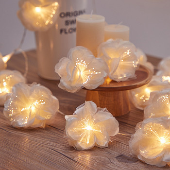 Floral Butterfly Flower Led String Light Powered by Battery, Wedding Rose Garland/Πρωτοχρονιά/Διακόσμηση δωματίου γενεθλίων.Φωτιστικό για κορίτσια