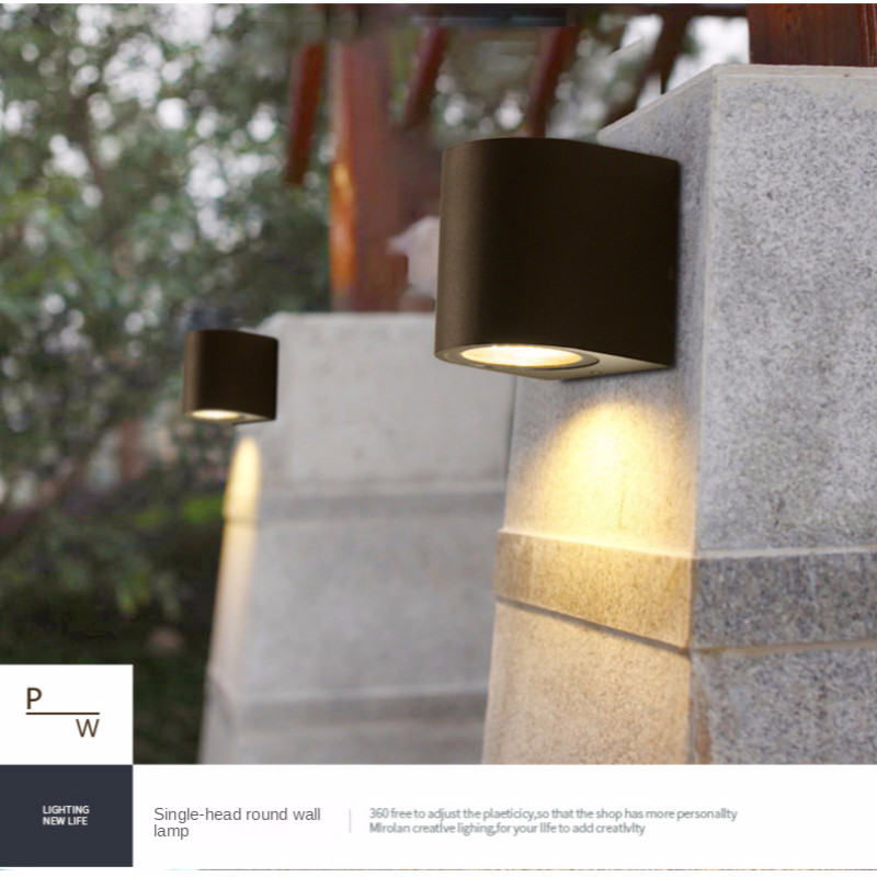 Kültéri fali lámpa Otthoni fali dekoráció tornácon Kerti lámpák alumínium 85-265V RoHS CE IP65