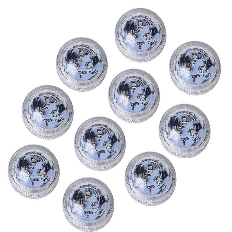 IP68 vízálló elemmel működő, többszínű búvár LED-es víz alatti lámpa akvárium-tó úszómedencés esküvői partihoz