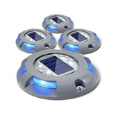 „Thrisdar“ saulės antžeminė lempa, įkastas apšvietimas IP65 sodo grindų denio šviesa važiuojamosios dalies terasa kelio žymekliai laiptų tako šviesa