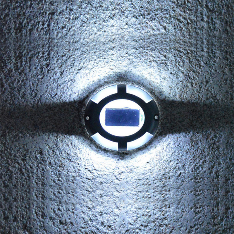 „Thrisdar“ saulės antžeminė lempa, įkastas apšvietimas IP65 sodo grindų denio šviesa važiuojamosios dalies terasa kelio žymekliai laiptų tako šviesa