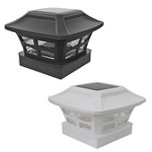 Sodo saulės stulpelio lempa LED stulpelio dangtelis Kvadratinės tvoros kraštovaizdžio lempos lemputė, skirta vartams sodo tvorai lauko stulpelio dangtelio šviesų dekoras