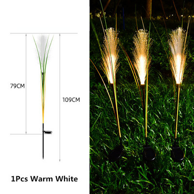 Kerti napelemes Reed Lights kültéri szálas fény vízálló kerti lámpa szimulációs táj lámpák otthoni terasz dekorációhoz