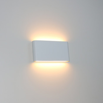 Φωτιστικά τοίχου εξωτερικού χώρου LED 6W/12W Αδιάβροχα φωτιστικά τοίχου αλουμινίου Βεράντα Κήπος Διάδρομος Απλίκα τοίχου Εσωτερικό Φωτιστικό τοίχου