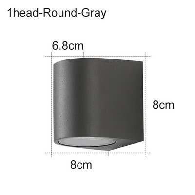 IP65 Vízálló GU10 beltéri kültéri Led fali lámpák felfelé Led fali lámpa Felületre szerelt kocka kerti veranda lámpa ZBW0004