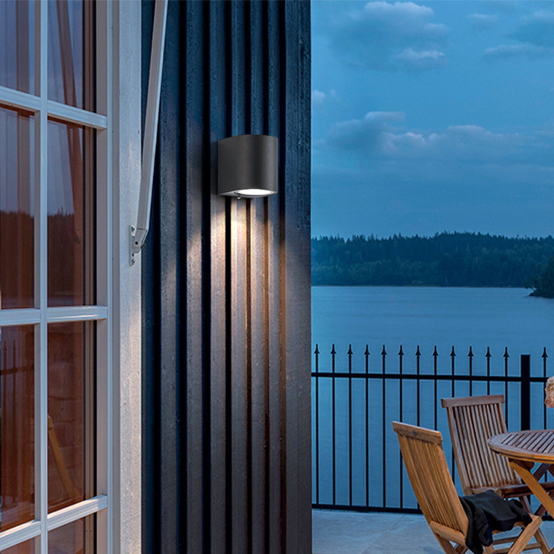 IP65 Vízálló GU10 beltéri kültéri Led fali lámpák felfelé Led fali lámpa Felületre szerelt kocka kerti veranda lámpa ZBW0004