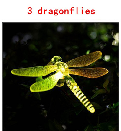 Krāsu maināma LED dārza saules gaisma āra ūdensnecaurlaidīgai spāru/tauriņu/putnu saules gaismas diode dārza dekorēšanas ceļa zāliena lampai