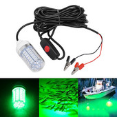 Lumină de pescuit 12V 108 2835SMD LED Lumină de pescuit subacvatică IP68 Lampă de căutare a momelilor Attr ts Creveți Calamar Krill Lumină verde