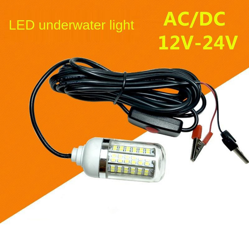 Lumină de pescuit 12V 108 2835SMD LED Lumină de pescuit subacvatică IP68 Lampă de căutare a momelilor Attr ts Creveți Calamar Krill Lumină verde