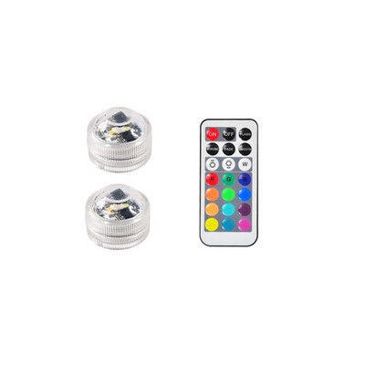 10-1gb IP65 ūdensnecaurlaidīgs iegremdējamas LED gaismas tālvadības pults LED tējas mini gaismas zemūdens lampa kāzu ballīšu vāzes dekorēšanai