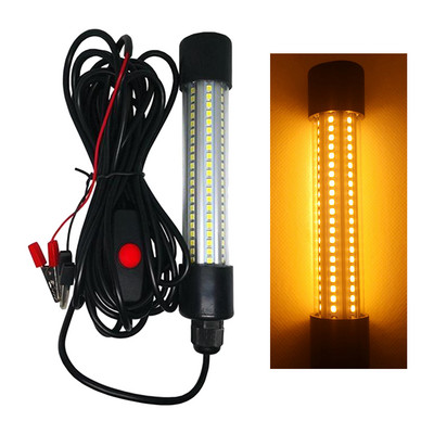 12V žvejybos lemputė 126 2835SMD LED povandeninė povandeninė žvejybos lemputė IP68 masalų ieškiklio lemputė pritraukia krevečių kalmarų krilių šviesą