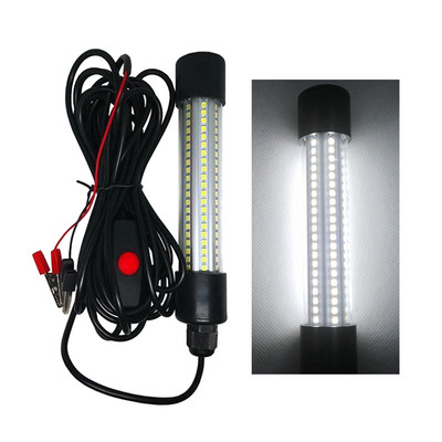 12V žvejybos lemputė 126 2835SMD LED povandeninė povandeninė žvejybos lemputė IP68 masalų ieškiklio lemputė pritraukia krevečių kalmarų krilių šviesą
