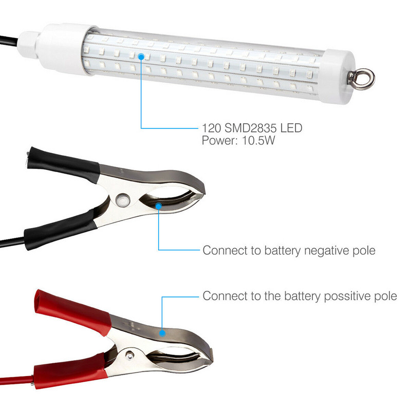 12V svjetlo za ribolov 126 2835SMD LED podvodno svjetlo za ribolov IP68 Lampica za traženje mamaca privlači kozice Svjetlost za lignje