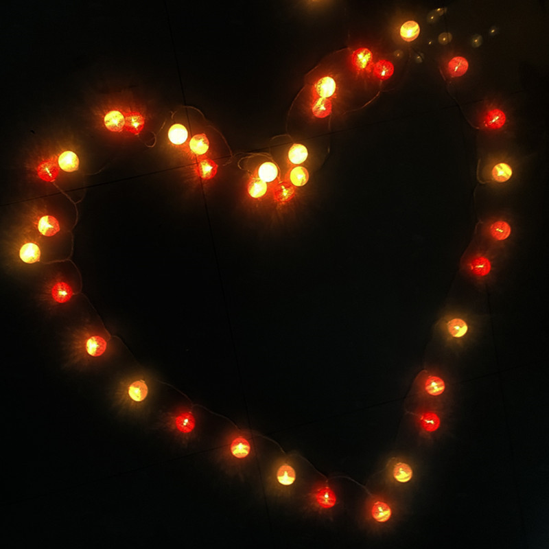 USB pun šareni pamučni vijenac LED kuglice Božićna žica Blagdanska svjetla za uređenje doma Vjenčanje Vila Dekor spavaće sobe