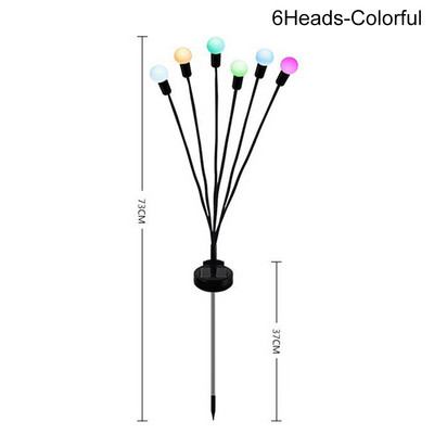Saules āra gaisma LED ugunskura lampa Dārza dekorēšana Ūdensizturīgs dārzs Māja Zāliens Uguņošana Gaismas grīda Jaunais gads Ziemassvētki