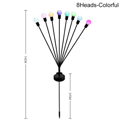 Saules āra gaisma LED ugunskura lampa Dārza dekorēšana Ūdensizturīgs dārzs Māja Zāliens Uguņošana Gaismas grīda Jaunais gads Ziemassvētki