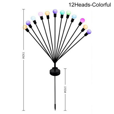 Saules āra gaisma LED ugunskura lampa Dārza dekorēšana Ūdensizturīgs dārzs Māja Zāliens Uguņošana Gaismas grīda Jaunais gads Ziemassvētki