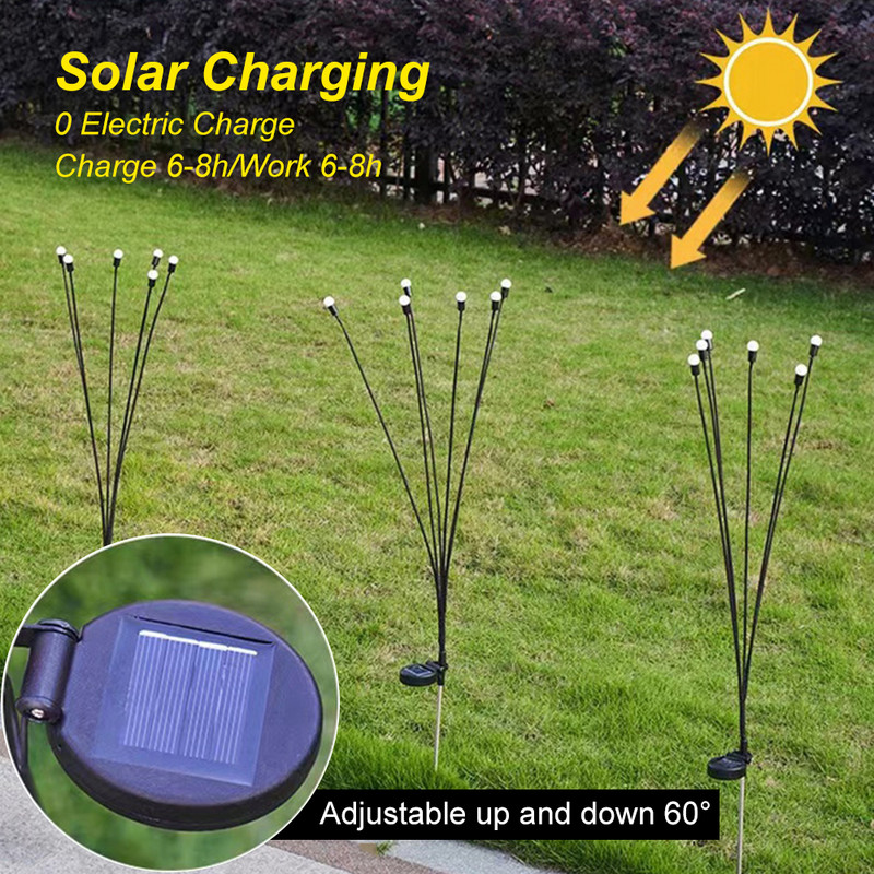 Saules āra gaisma LED ugunskura lampa Dārza dekorēšana Ūdensizturīgs dārzs Māja Zāliens Uguņošana Gaismas grīda Jaunais gads Ziemassvētki