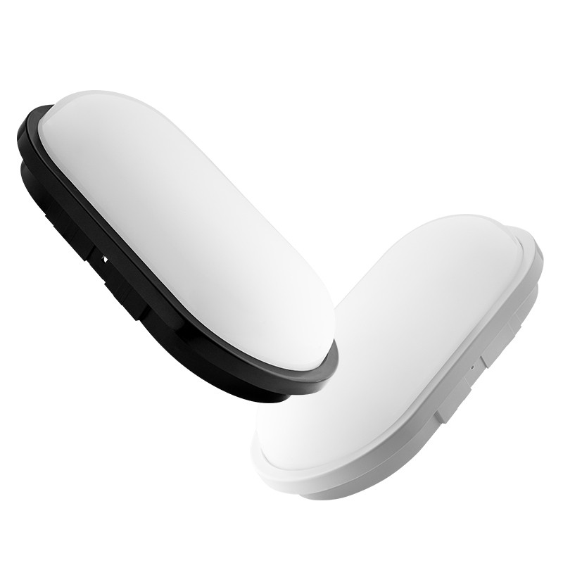 Lampă de perete cu LED pentru exterior, 24 W, impermeabilă IP65, rezistentă la umiditate, rezistentă la praf. Plafoniere cu LED pentru interior. Aplice de perete ovale montate la suprafață