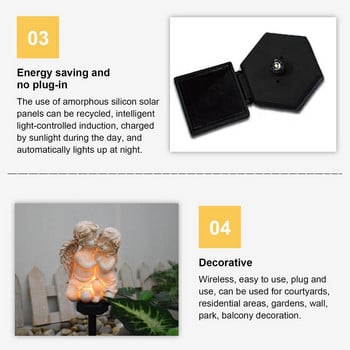 Unique Garden Solar Baby Angel Lights Outdoor Solar Lights Outdoor Pathway Φώτα Led για Landscape Patio Lawn Yard Driveway