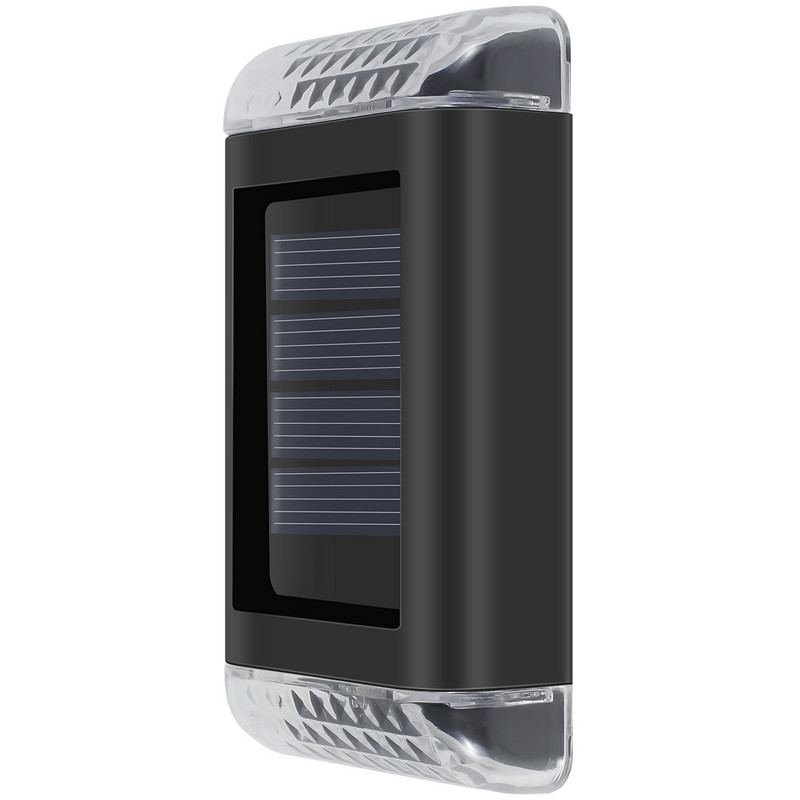 4vnt LED saulės sieninis šviestuvas lauko vandeniui atsparus aukštyn ir žemyn šviečiantis apšvietimas sodo apdaila saulės šviestuvai laiptų tvoros lempa