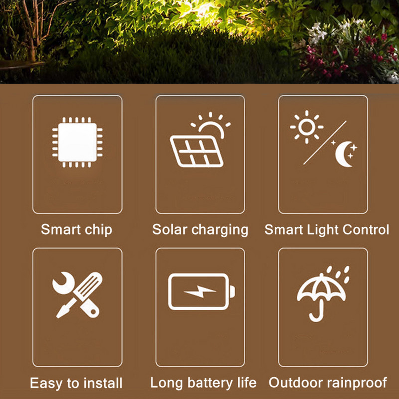 4vnt LED saulės sieninis šviestuvas lauko vandeniui atsparus aukštyn ir žemyn šviečiantis apšvietimas sodo apdaila saulės šviestuvai laiptų tvoros lempa