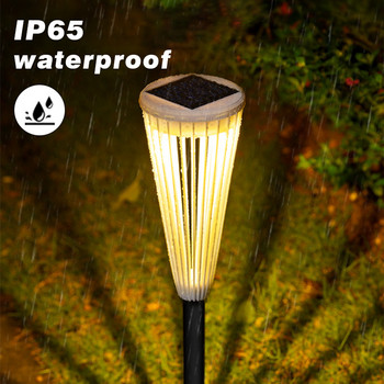 LED слънчева светлина за тревни площи Водоустойчива външна градинска светлина RGB многоцветна светлина Светлини за тревни площи с форма на чадър за декорация на дворни градински пътеки