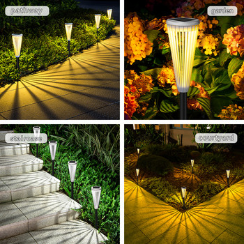Ηλιακό φως γκαζόν LED Αδιάβροχο φως κήπου εξωτερικού χώρου RGB Πολύχρωμο φωτιστικό γκαζόν σε σχήμα ομπρέλας για διακόσμηση μονοπατιού κήπου αυλής