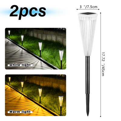 LED saules zāliena gaisma ūdensnecaurlaidīga āra dārza gaisma RGB daudzkrāsu gaismas lietussarga formas zāliena gaismas pagalma dārza celiņu dekorēšanai