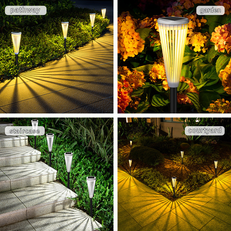 LED saules zāliena gaisma ūdensnecaurlaidīga āra dārza gaisma RGB daudzkrāsu gaismas lietussarga formas zāliena gaismas pagalma dārza celiņu dekorēšanai