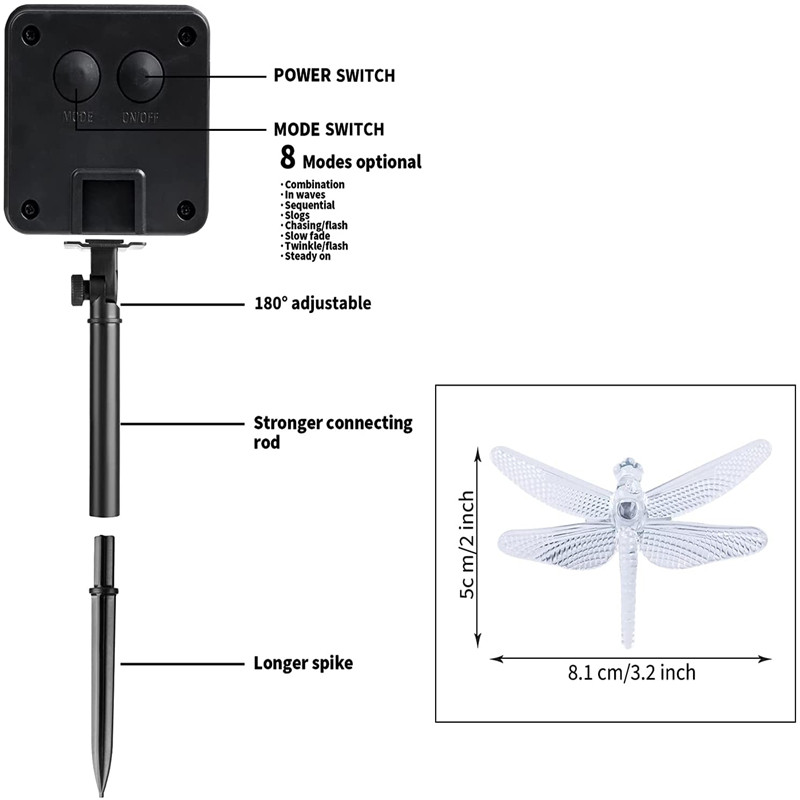 Saules stīgu gaismas spāru gaisma āra saules dārza gaismas 50 LED iekštelpu āra dekoratīvā dārza pagalma dekorēšana