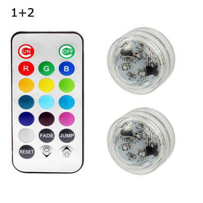 IP68 Αδιάβροχο πολύχρωμο υποβρύχιο υποβρύχιο φωτιστικό LED με μπαταρία Φωτιστικό νύχτας πισίνας Διακοσμητικό φωτιστικό κήπου γάμου